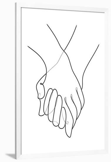 Holding Hands Lines-1x Studio II-Framed Giclee Print