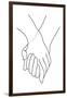 Holding Hands Lines-1x Studio II-Framed Giclee Print