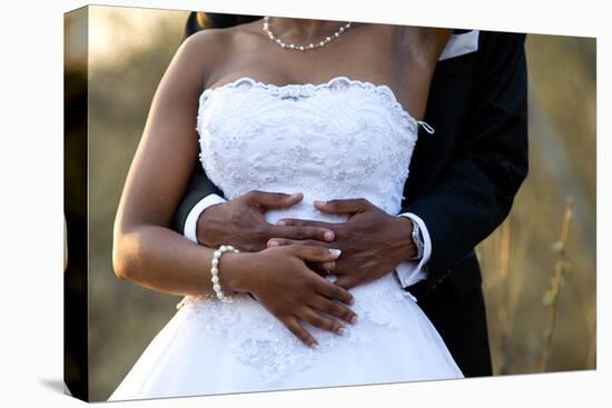 Holding the Bride-Villiers Steyn-Stretched Canvas