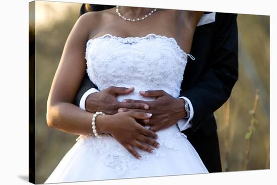 Holding the Bride-Villiers Steyn-Stretched Canvas