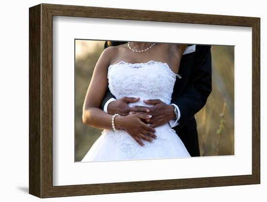Holding the Bride-Villiers Steyn-Framed Photographic Print