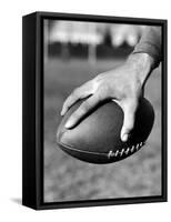 Holding the Football is Player Paul Dekker of Michigan State-Joe Scherschel-Framed Stretched Canvas