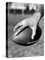 Holding the Football is Player Paul Dekker of Michigan State-Joe Scherschel-Stretched Canvas