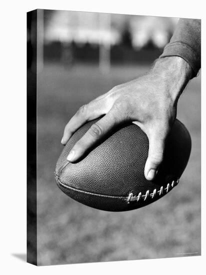 Holding the Football is Player Paul Dekker of Michigan State-Joe Scherschel-Stretched Canvas