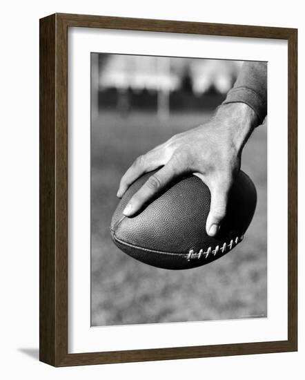 Holding the Football is Player Paul Dekker of Michigan State-Joe Scherschel-Framed Photographic Print