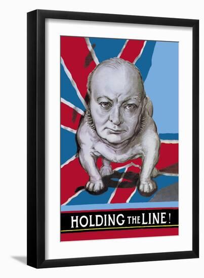 Holding the Line!-null-Framed Art Print