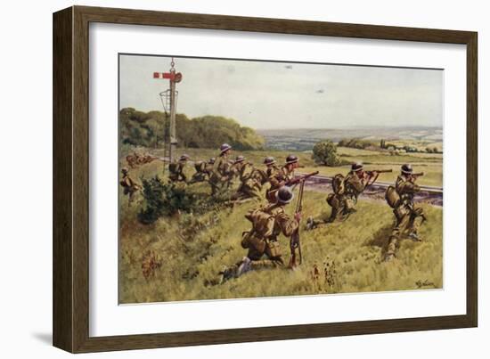 Holding the Railway-William Barnes Wollen-Framed Giclee Print