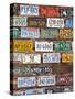 Hole in the Rock Tourist Shop With Old License Plates, Moab, Utah, USA-Walter Bibikow-Stretched Canvas