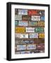 Hole in the Rock Tourist Shop With Old License Plates, Moab, Utah, USA-Walter Bibikow-Framed Photographic Print