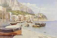 Marina Grande, Capri-Holgar Hvitfeld Jerichau-Stretched Canvas