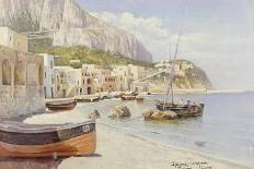 Marina Grande, Capri-Holgar Hvitfeld Jerichau-Mounted Giclee Print