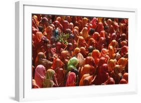 Holi Celebration in Dauji Temple, Dauji, Uttar Pradesh, India, Asia-Godong-Framed Photographic Print