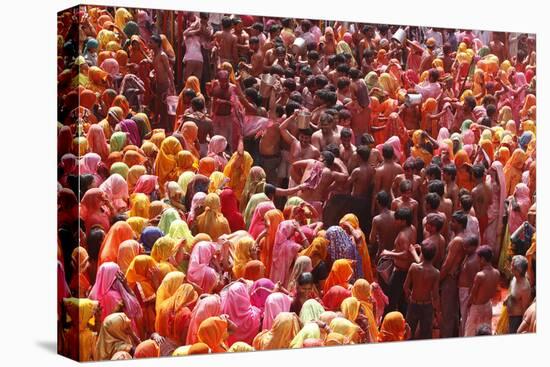 Holi Celebration in Dauji Temple, Dauji, Uttar Pradesh, India, Asia-Godong-Stretched Canvas