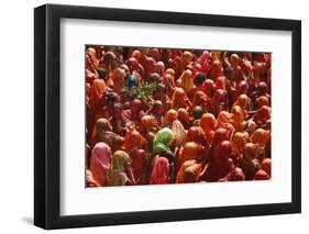 Holi Celebration in Dauji Temple, Dauji, Uttar Pradesh, India, Asia-Godong-Framed Photographic Print