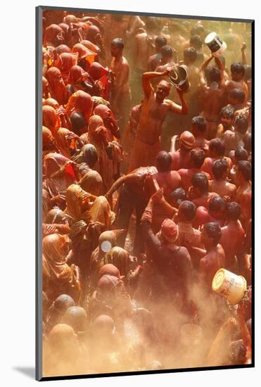 Holi Celebration in Dauji Temple, Dauji, Uttar Pradesh, India, Asia-Godong-Mounted Photographic Print