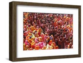 Holi Celebration in Dauji Temple, Dauji, Uttar Pradesh, India, Asia-Godong-Framed Photographic Print