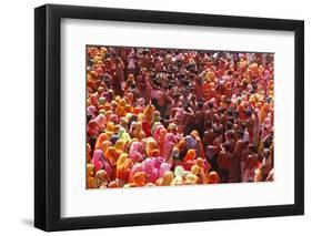 Holi Celebration in Dauji Temple, Dauji, Uttar Pradesh, India, Asia-Godong-Framed Photographic Print