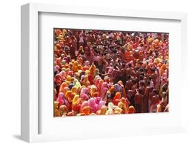 Holi Celebration in Dauji Temple, Dauji, Uttar Pradesh, India, Asia-Godong-Framed Photographic Print