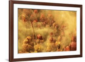 Holi Festival, Nandgaon, India-ClickAlps-Framed Photographic Print