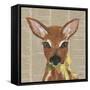 Holiday Animal II-Julie DeRice-Framed Stretched Canvas