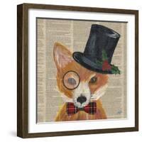 Holiday Animals III-Julie DeRice-Framed Art Print