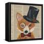 Holiday Animals III-Julie DeRice-Framed Stretched Canvas