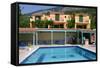 Holiday Apartments and Swimming Pool, Lourdas, Kefalonia, Greece-Peter Thompson-Framed Stretched Canvas