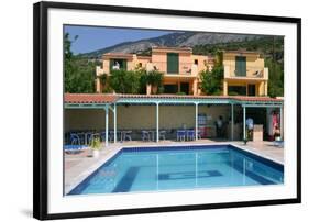 Holiday Apartments and Swimming Pool, Lourdas, Kefalonia, Greece-Peter Thompson-Framed Photographic Print