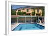 Holiday Apartments and Swimming Pool, Lourdas, Kefalonia, Greece-Peter Thompson-Framed Photographic Print