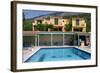 Holiday Apartments and Swimming Pool, Lourdas, Kefalonia, Greece-Peter Thompson-Framed Photographic Print