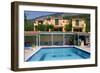 Holiday Apartments and Swimming Pool, Lourdas, Kefalonia, Greece-Peter Thompson-Framed Photographic Print