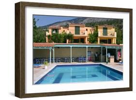 Holiday Apartments and Swimming Pool, Lourdas, Kefalonia, Greece-Peter Thompson-Framed Photographic Print