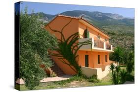 Holiday Apartments, Lourdas, Kefalonia, Greece-Peter Thompson-Stretched Canvas