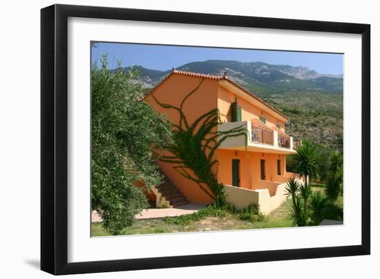 Holiday Apartments, Lourdas, Kefalonia, Greece-Peter Thompson-Framed Photographic Print