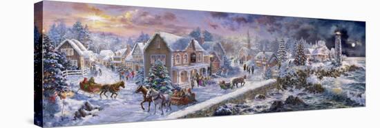 Holiday at Seaside-Nicky Boehme-Stretched Canvas