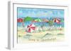 Holiday Beach Watercolor-Paul Brent-Framed Art Print