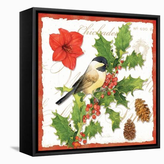 Holiday Birds I-Julie Paton-Framed Stretched Canvas