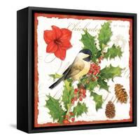 Holiday Birds I-Julie Paton-Framed Stretched Canvas