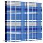 Holiday Blue Plaid-Joanne Paynter Design-Stretched Canvas