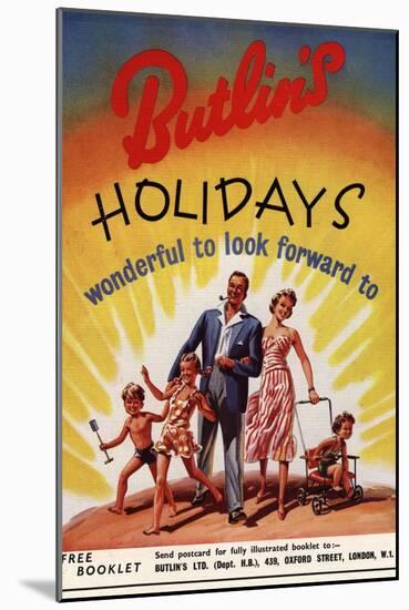 Holiday Butlins, UK, 1950-null-Mounted Giclee Print