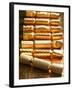 Holiday Candies Wrapped in Gold-null-Framed Photographic Print