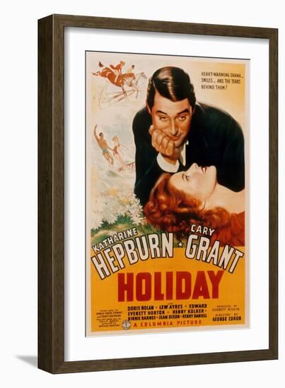 Holiday, Cary Grant, Katharine Hepburn, 1938-null-Framed Art Print