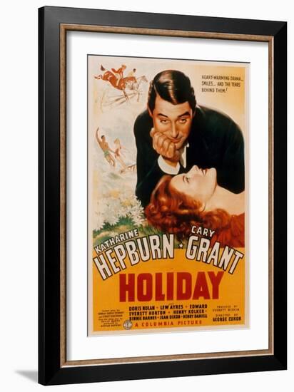 Holiday, Cary Grant, Katharine Hepburn, 1938-null-Framed Art Print