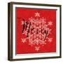 Holiday Charms I Red-Veronique Charron-Framed Art Print