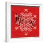 Holiday Charms I Red-Veronique Charron-Framed Art Print