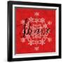 Holiday Charms II Red-Veronique Charron-Framed Art Print