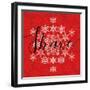 Holiday Charms II Red-Veronique Charron-Framed Art Print