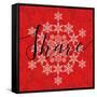 Holiday Charms II Red-Veronique Charron-Framed Stretched Canvas