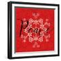 Holiday Charms III Red-Veronique Charron-Framed Art Print