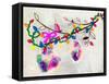 Holiday Cheer - Christmas Light Ornaments-Stella Chang-Framed Stretched Canvas